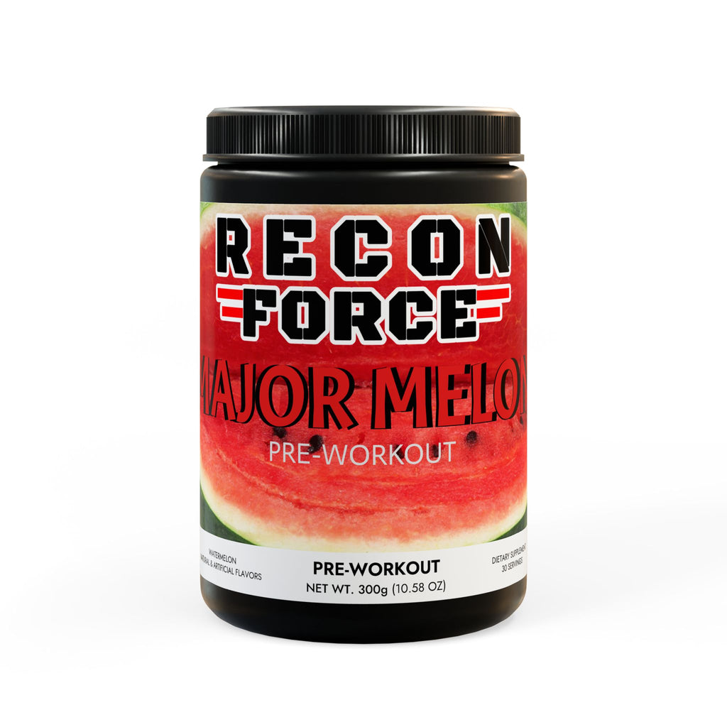 RECON FORCE Major Melon – Pre-Workout, Watermelon (300g, 10.58oz)