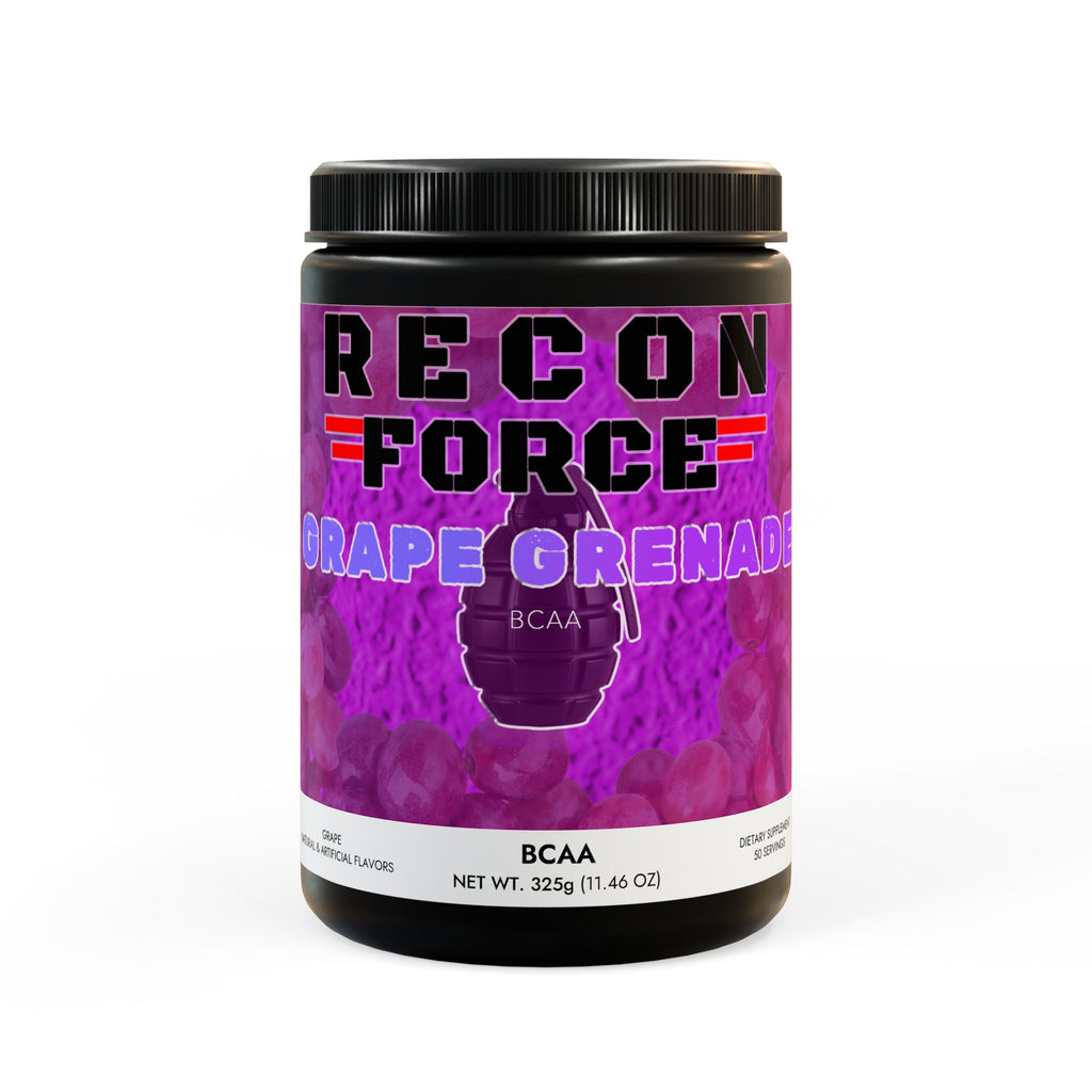 RECON FORCE GRAPE GRENADE BCAA Supplement, Grape (325g, 11.46oz, 50 servings)